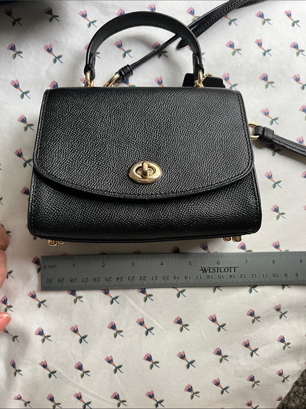 Coach Black Leather mini bag